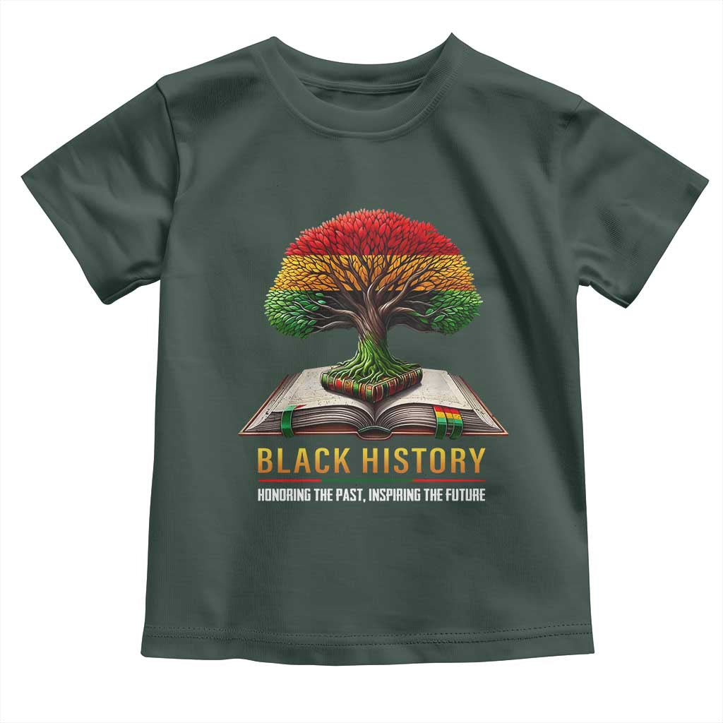 Black History Teacher Toddler T Shirt Honoring The Past Inspiring The Future Tree of Life