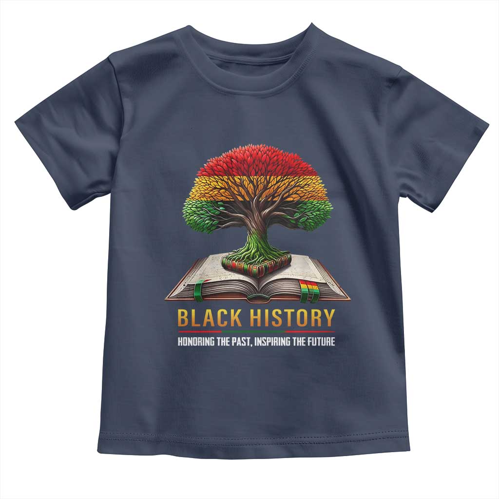 Black History Teacher Toddler T Shirt Honoring The Past Inspiring The Future Tree of Life
