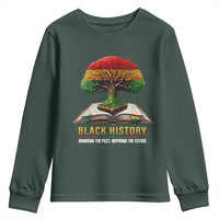 Black History Teacher Youth Sweatshirt Honoring The Past Inspiring The Future Tree of Life