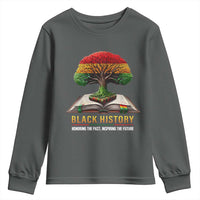 Black History Teacher Youth Sweatshirt Honoring The Past Inspiring The Future Tree of Life