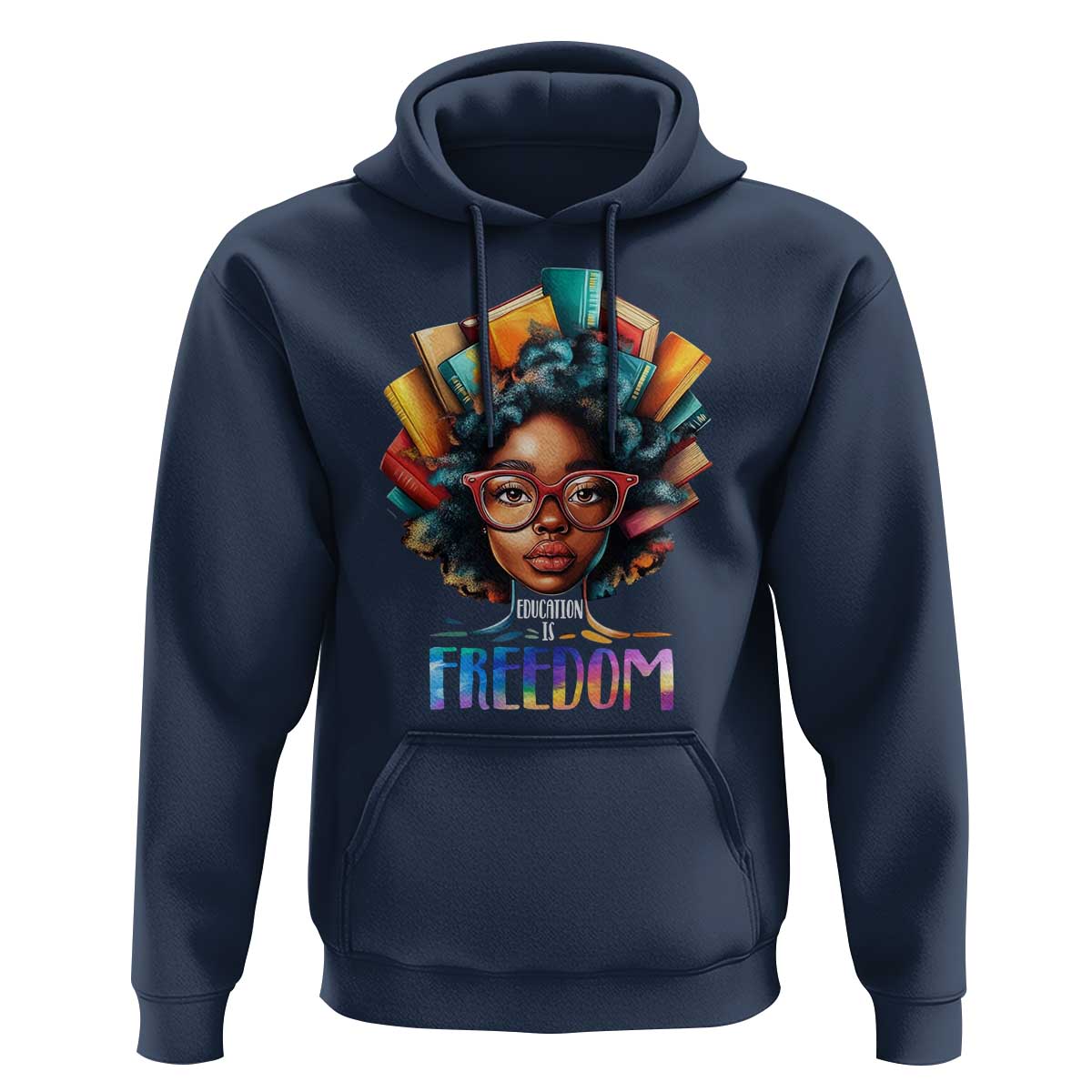 Black History Education Is Freedom Hoodie Black Teacher Books