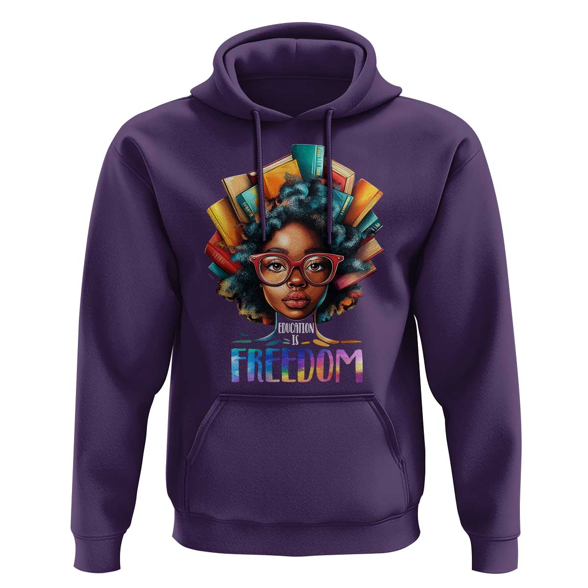 Black History Education Is Freedom Hoodie Black Teacher Books