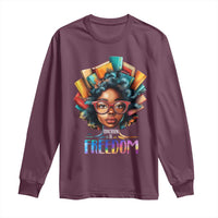 Black History Education Is Freedom Long Sleeve Shirt Black Teacher Books