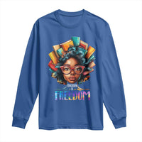 Black History Education Is Freedom Long Sleeve Shirt Black Teacher Books