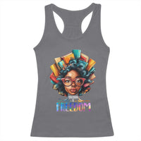 Black History Education Is Freedom Racerback Tank Top Black Teacher Books