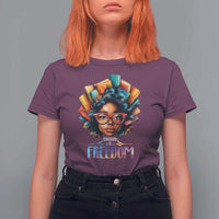 Black History Education Is Freedom T Shirt For Women Black Teacher Books