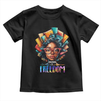 Black History Education Is Freedom Toddler T Shirt Black Teacher Books