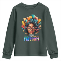 Black History Education Is Freedom Youth Sweatshirt Black Teacher Books