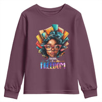Black History Education Is Freedom Youth Sweatshirt Black Teacher Books