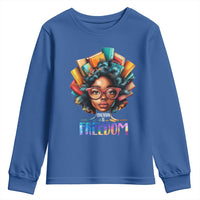 Black History Education Is Freedom Youth Sweatshirt Black Teacher Books