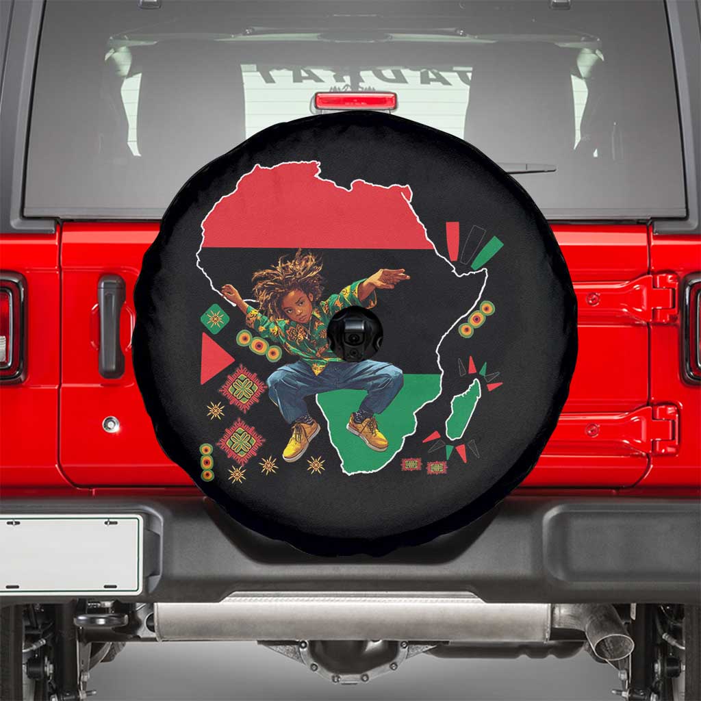 Black Son Future Leader Spare Tire Cover African American Pride Black History Month