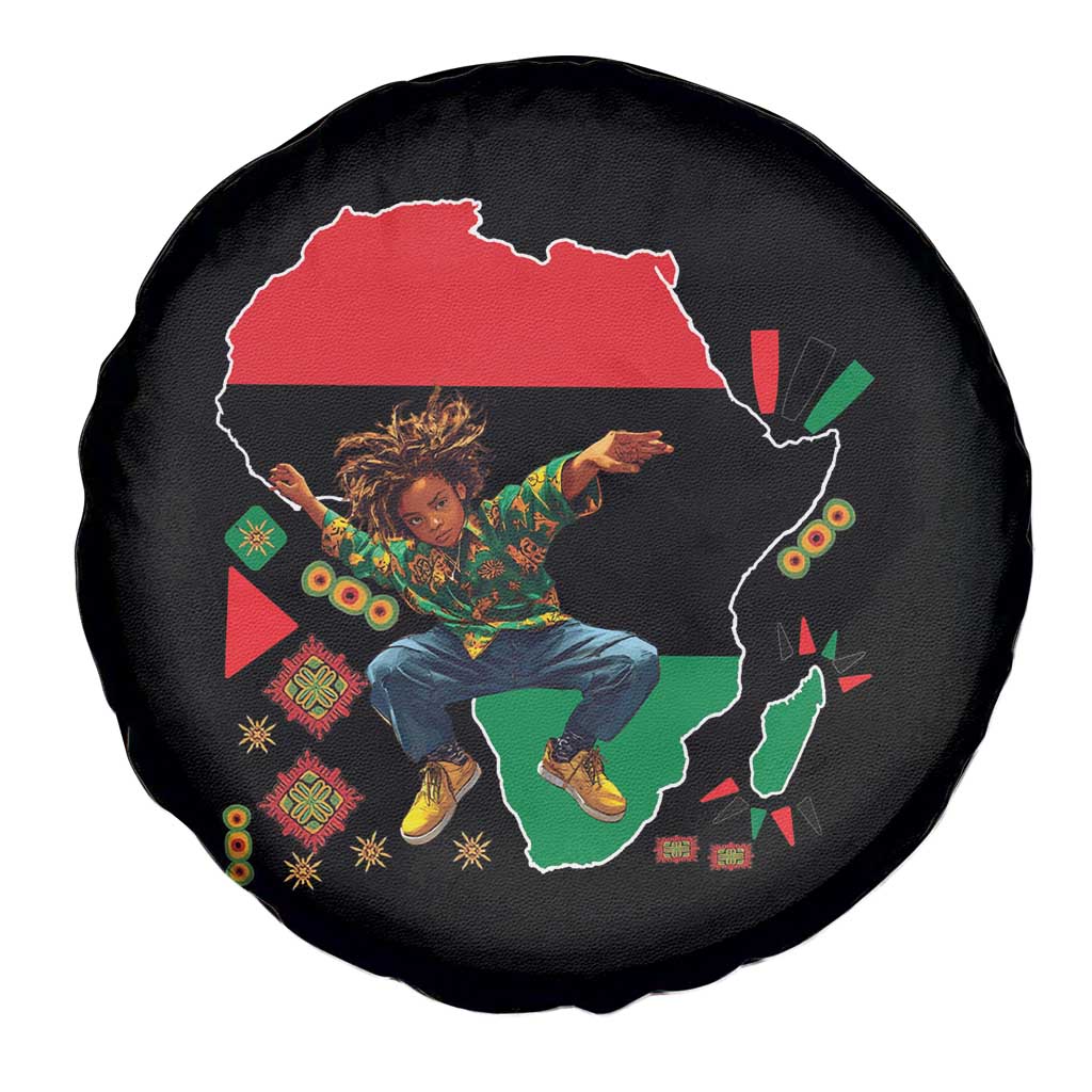 Black Son Future Leader Spare Tire Cover African American Pride Black History Month
