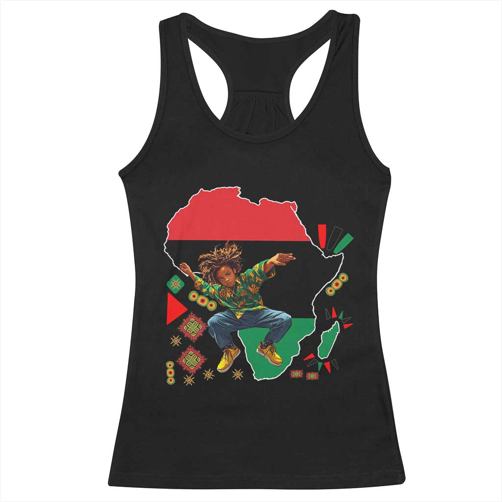 Black Son Future Leader Racerback Tank Top African American Pride Black History Month