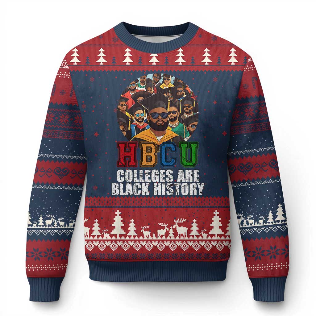 HBCU Colleges Are Black History Ugly Christmas Sweater African Education - Wonder Print Shop