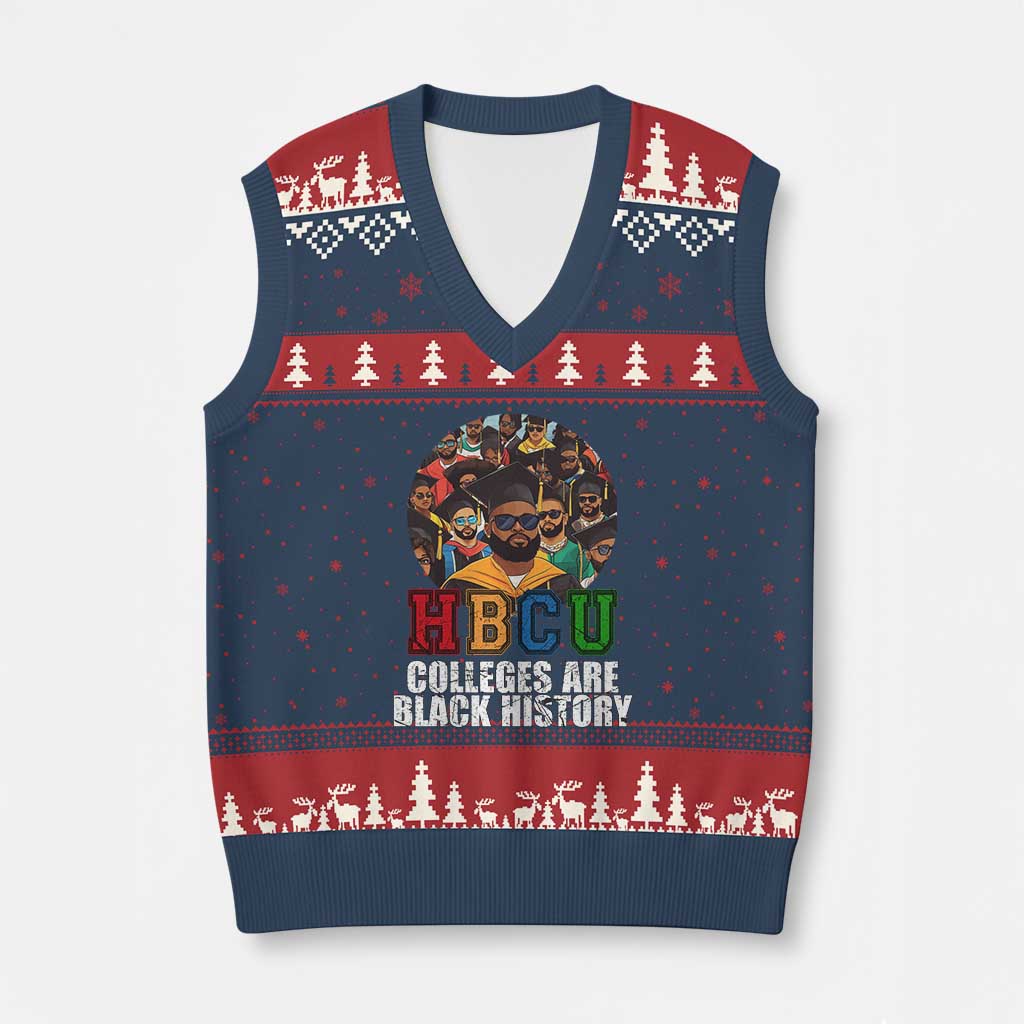 HBCU Colleges Are Black History V-Neck Knit Sweater Vest African Education - Wonder Print Shop