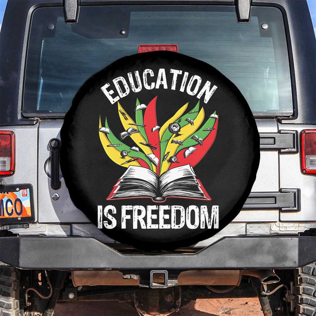 Education Is Freedom Spare Tire Cover Teaching Black History Month Books