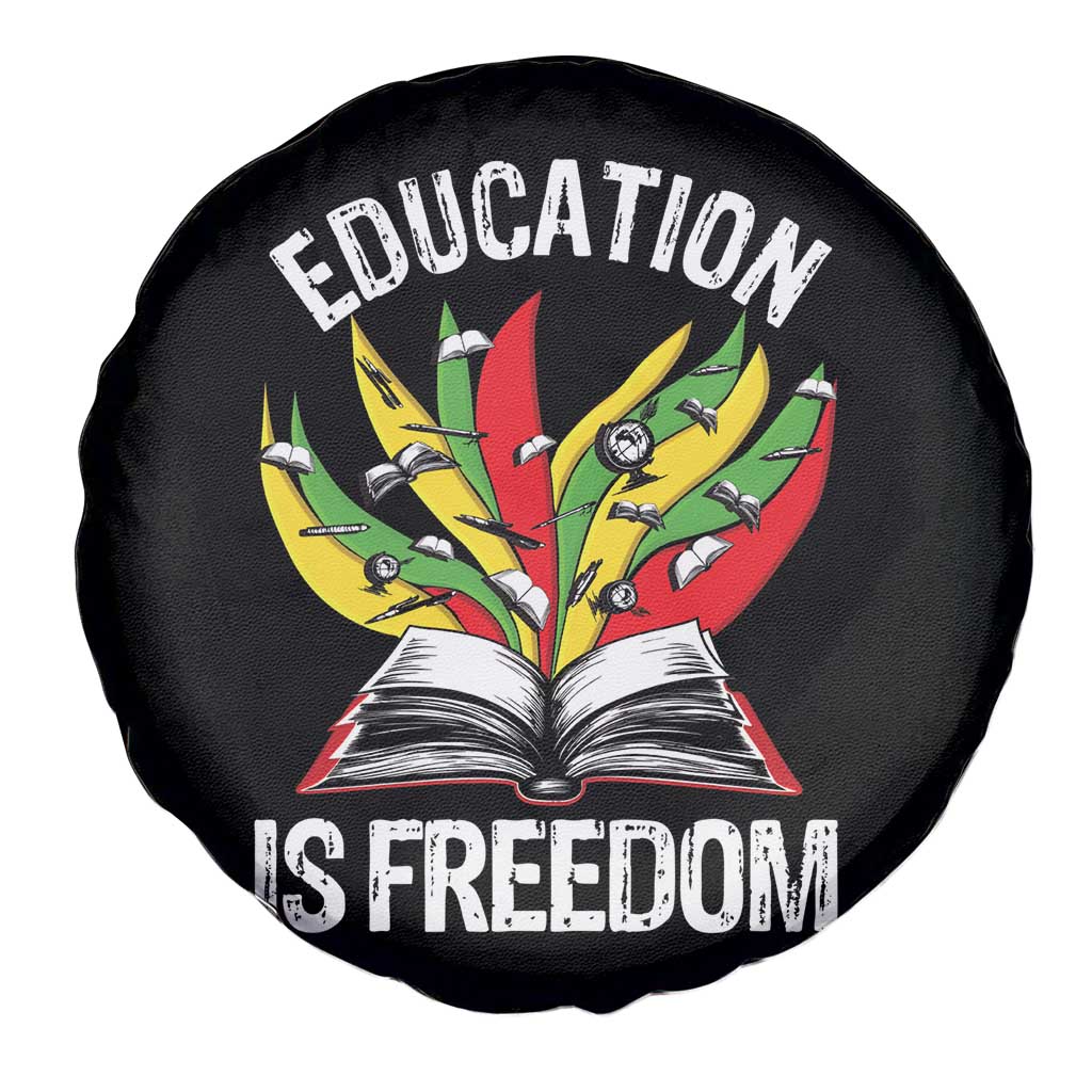 Education Is Freedom Spare Tire Cover Teaching Black History Month Books