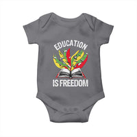 Education Is Freedom Baby Onesie Teaching Black History Month Books
