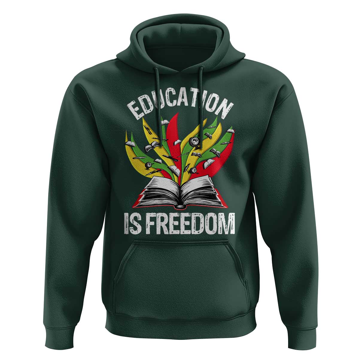 Education Is Freedom Hoodie Teaching Black History Month Books