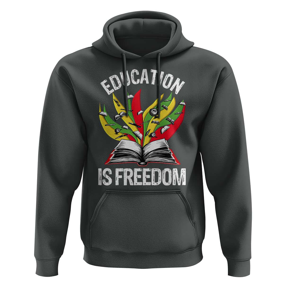 Education Is Freedom Hoodie Teaching Black History Month Books