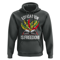 Education Is Freedom Hoodie Teaching Black History Month Books