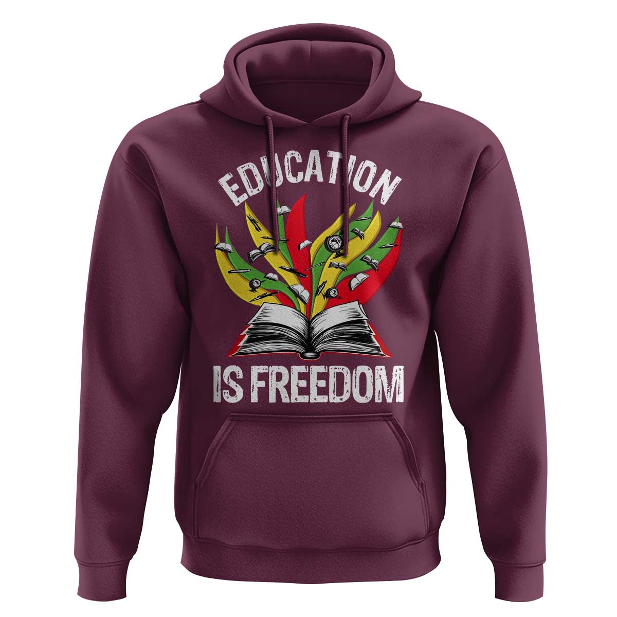 Education Is Freedom Hoodie Teaching Black History Month Books