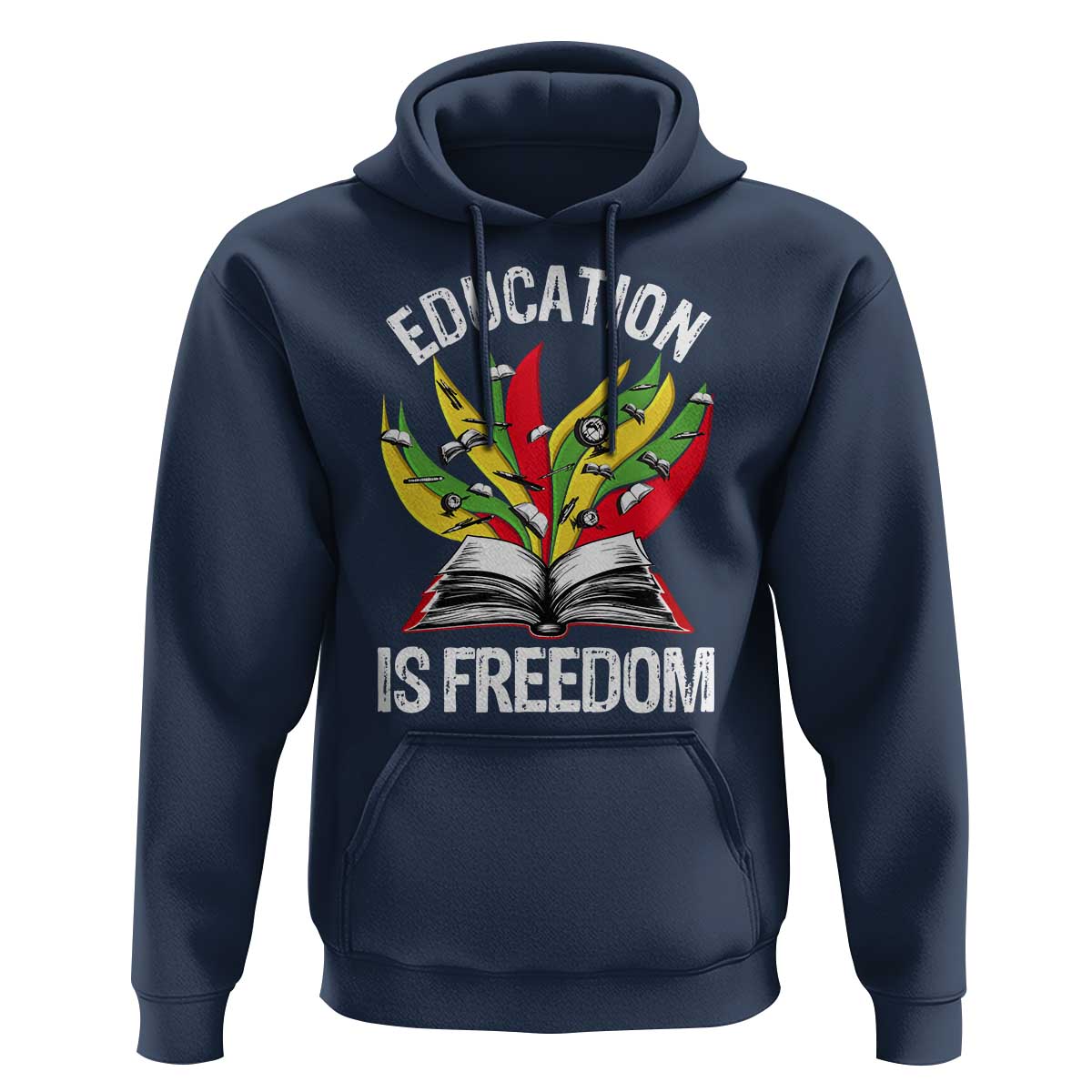 Education Is Freedom Hoodie Teaching Black History Month Books