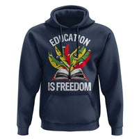 Education Is Freedom Hoodie Teaching Black History Month Books