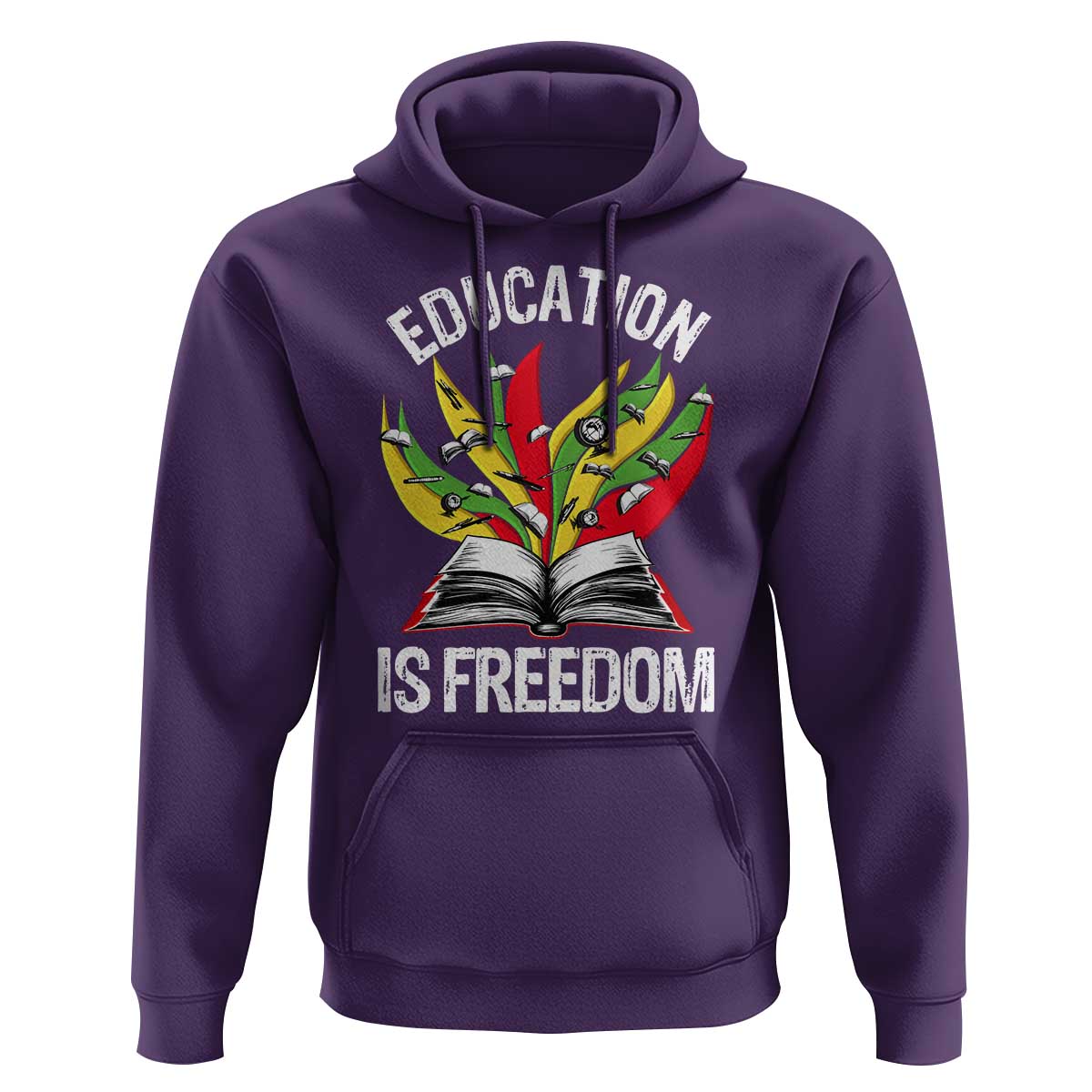 Education Is Freedom Hoodie Teaching Black History Month Books