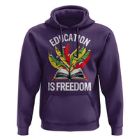 Education Is Freedom Hoodie Teaching Black History Month Books