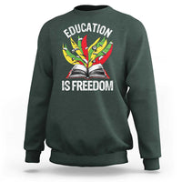 Education Is Freedom Sweatshirt Teaching Black History Month Books