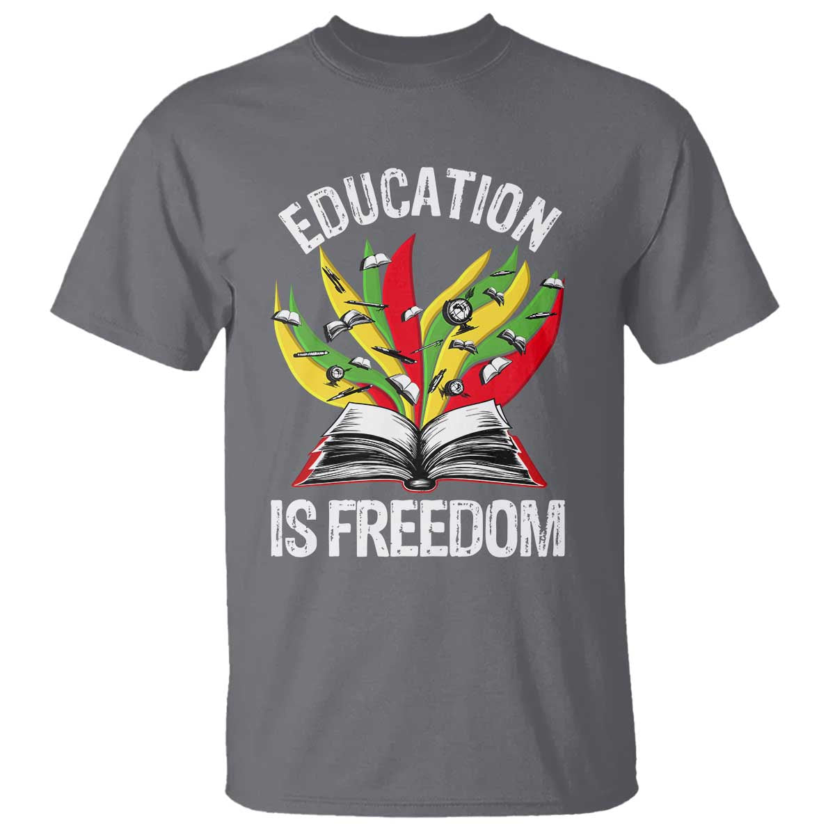 Education Is Freedom T Shirt Teaching Black History Month Books