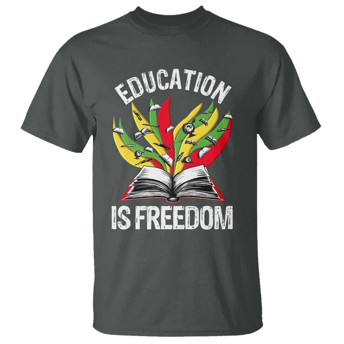 Education Is Freedom T Shirt Teaching Black History Month Books