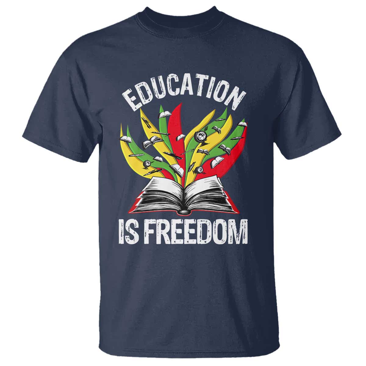 Education Is Freedom T Shirt Teaching Black History Month Books