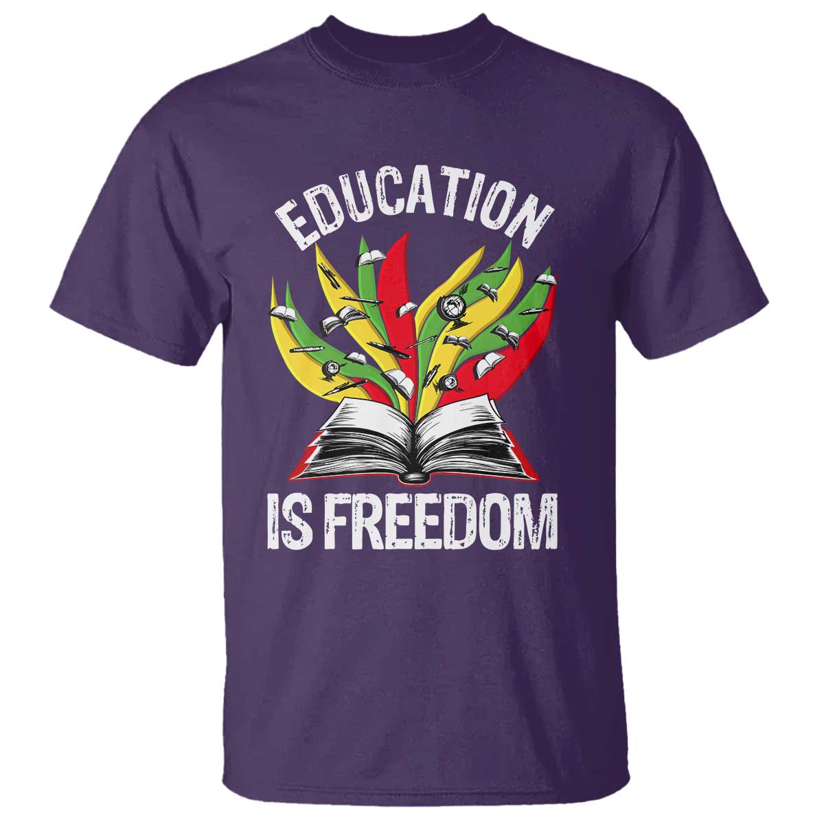 Education Is Freedom T Shirt Teaching Black History Month Books
