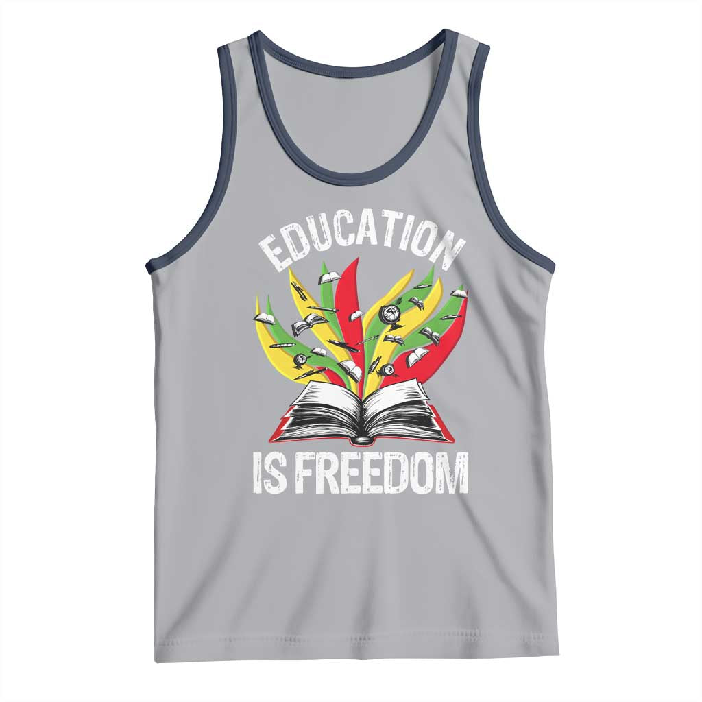 Education Is Freedom Tank Top Teaching Black History Month Books