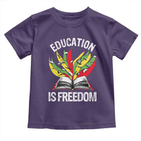 Education Is Freedom Toddler T Shirt Teaching Black History Month Books