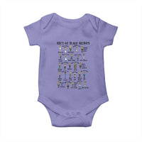 ABCs of Black History Month Baby Onesie Black Excellence Pride