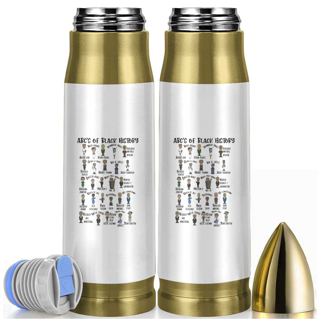 ABCs of Black History Month Bullet Tumbler Black Excellence Pride
