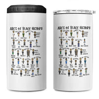 ABCs of Black History Month 4 in 1 Can Cooler Tumbler Black Excellence Pride