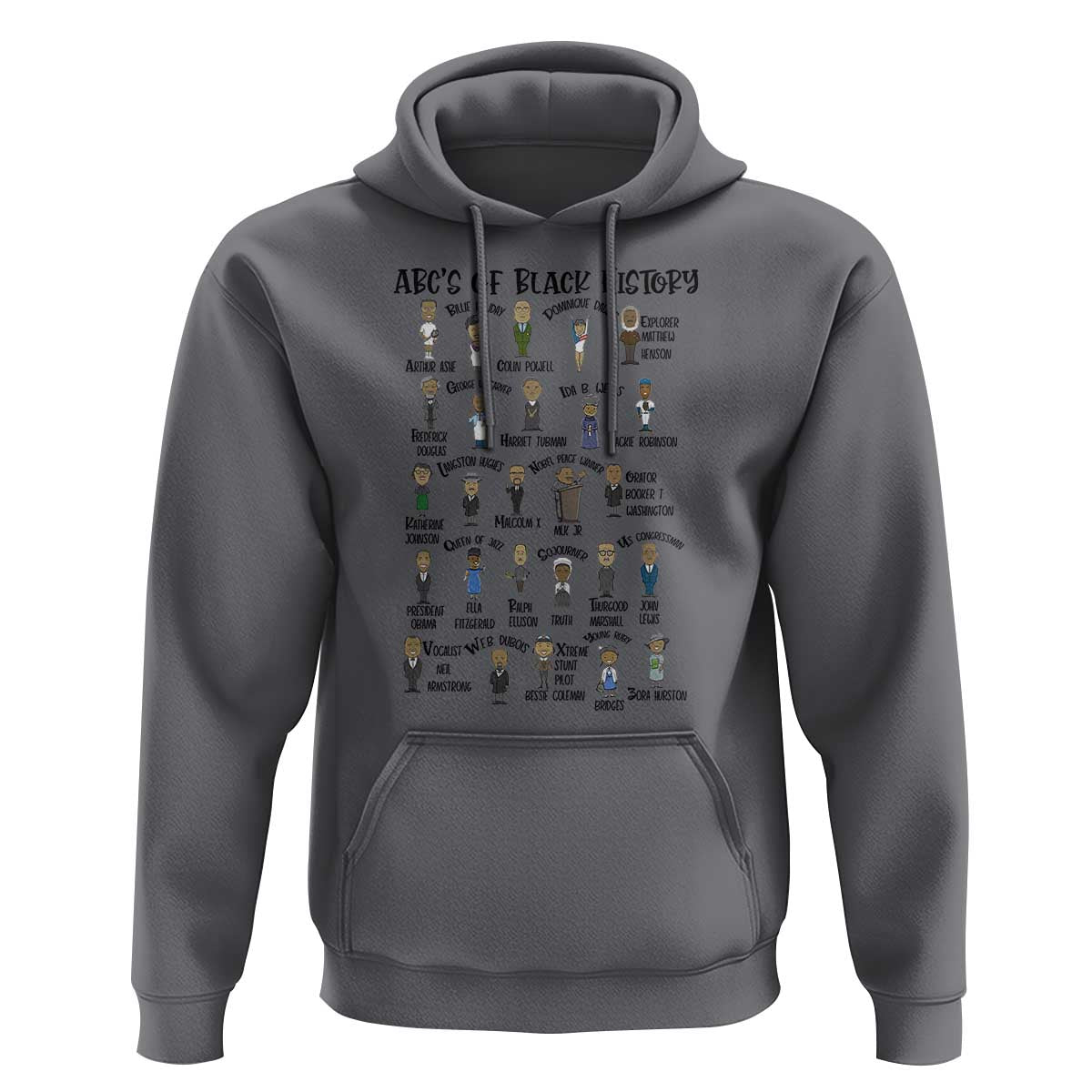 ABCs of Black History Month Hoodie Black Excellence Pride