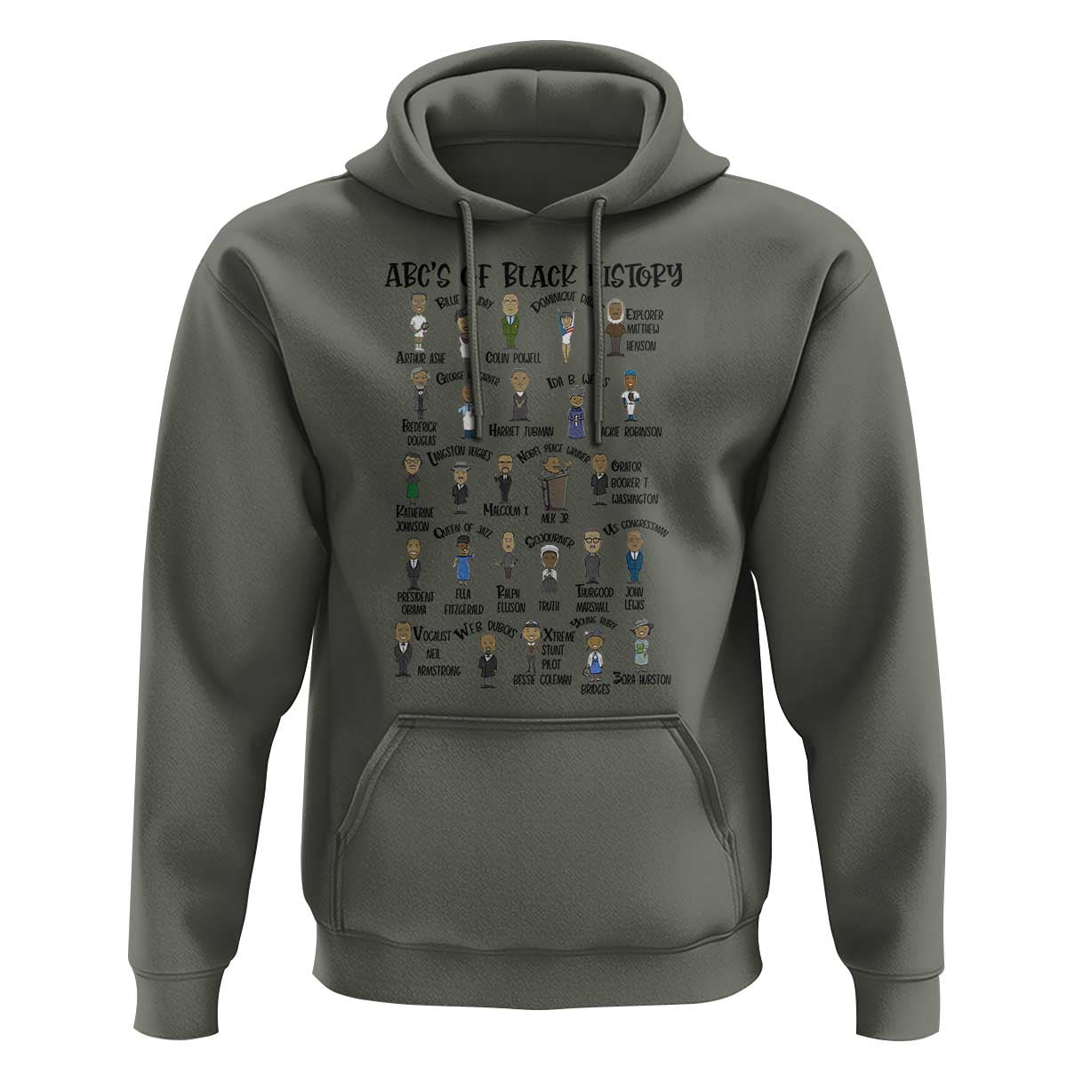 ABCs of Black History Month Hoodie Black Excellence Pride