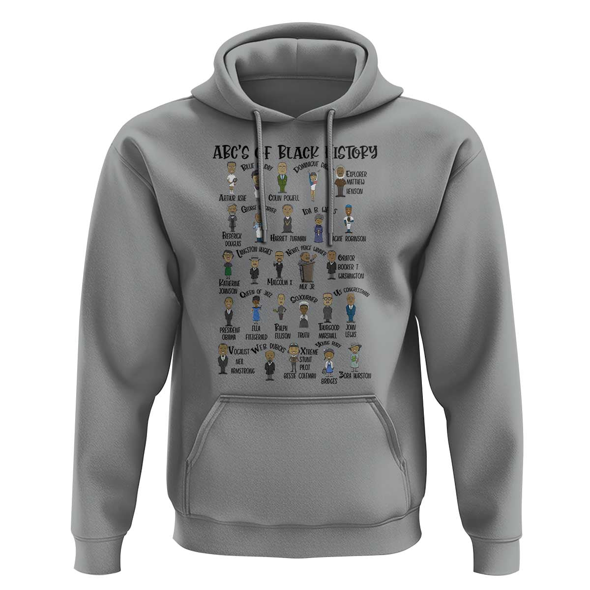 ABCs of Black History Month Hoodie Black Excellence Pride