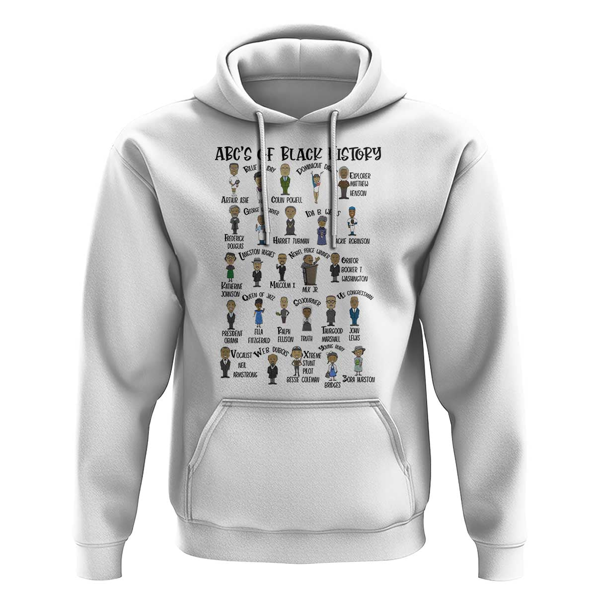 ABCs of Black History Month Hoodie Black Excellence Pride