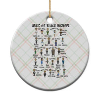 ABCs of Black History Month Ceramic Ornament Black Excellence Pride - Wonder Print Shop