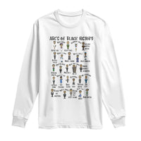 ABCs of Black History Month Long Sleeve Shirt Black Excellence Pride