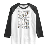 ABCs of Black History Month Raglan Shirt Black Excellence Pride