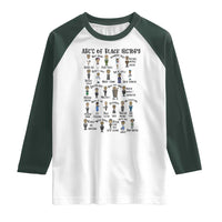 ABCs of Black History Month Raglan Shirt Black Excellence Pride