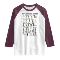 ABCs of Black History Month Raglan Shirt Black Excellence Pride