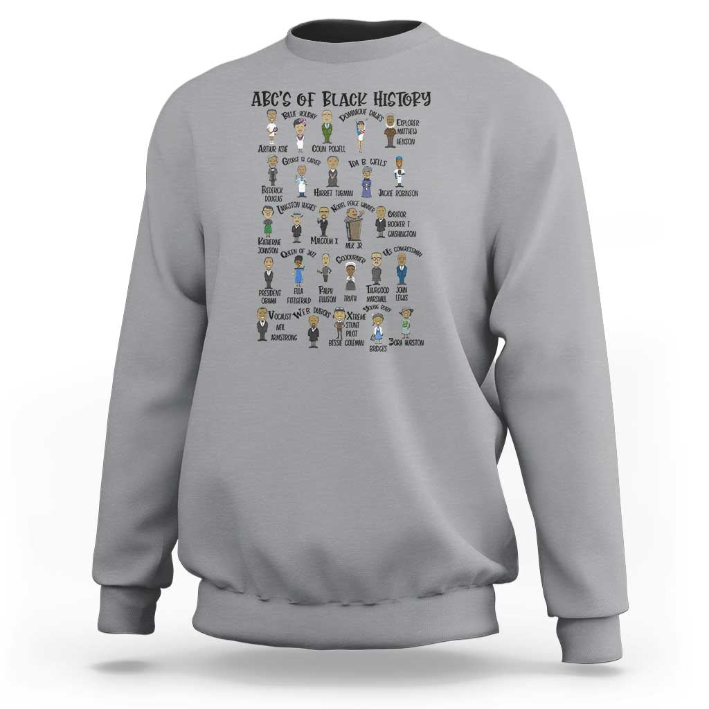 ABCs of Black History Month Sweatshirt Black Excellence Pride